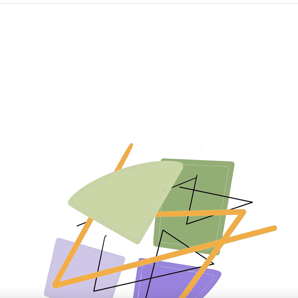 <b>Adding Flow and Connections</b><br>In this step, I introduced bold lines and dynamic patterns to represent the flow of ideas within the code. The zigzag lines add energy and movement, connecting the elements into a cohesive visual logic.